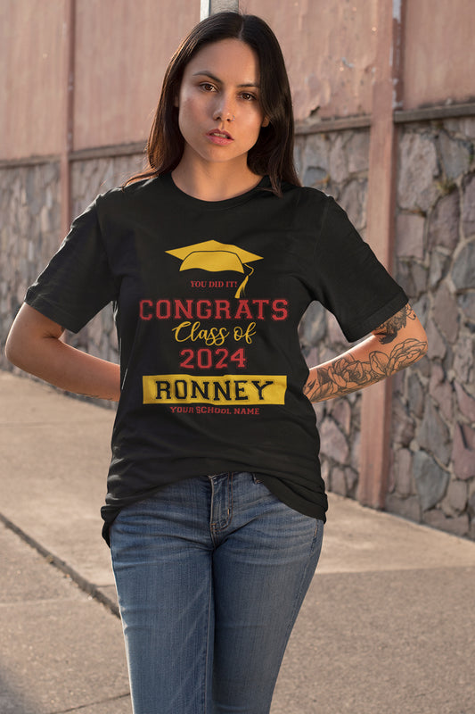 Congrats Class of 2024 Personalized T Shirts
