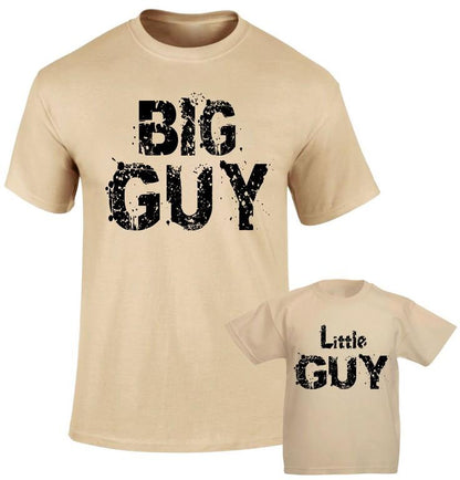 Big Guy Little Guy  Family Matching T shirt