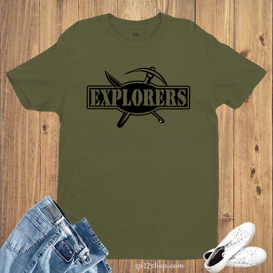 Job And Hobby T Shirts Explorers Hammer Tool New Adventure