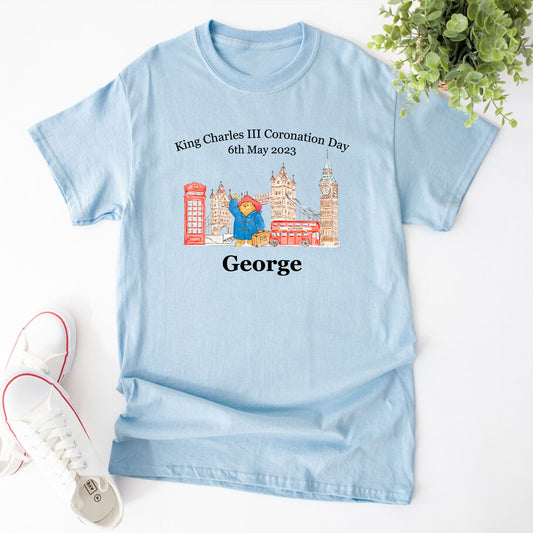 Personalised King Charles III Coronation Day 6th May 2023 United Kingdom T-shirt