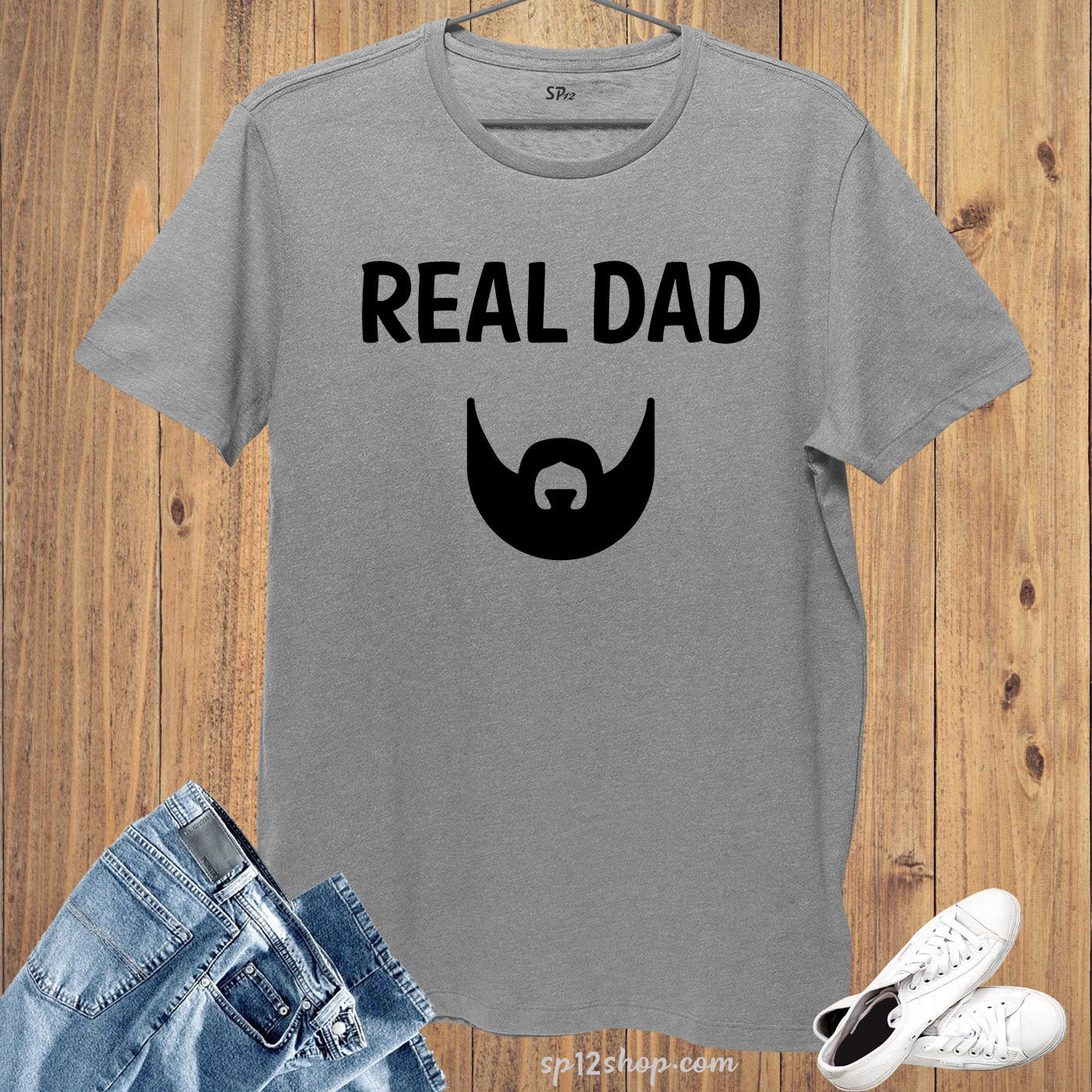 Real Dad Beard T Shirt