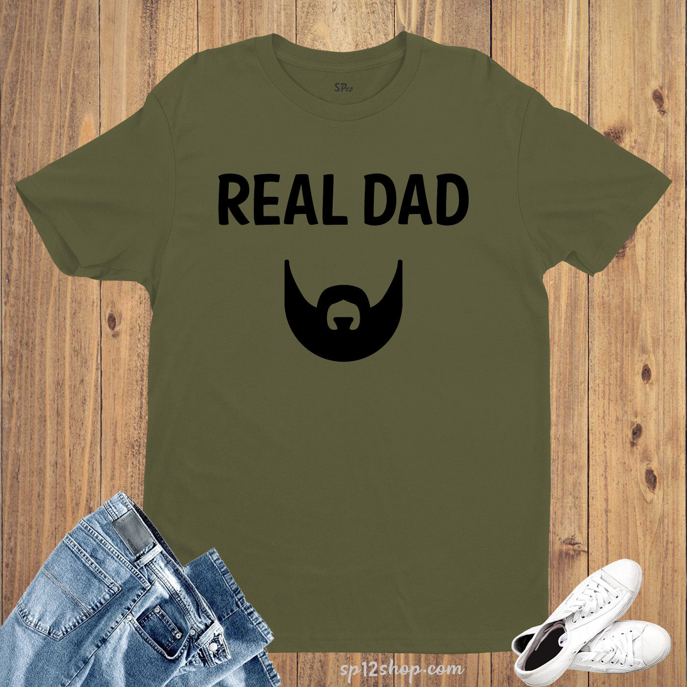 Real Dad Beard T Shirt
