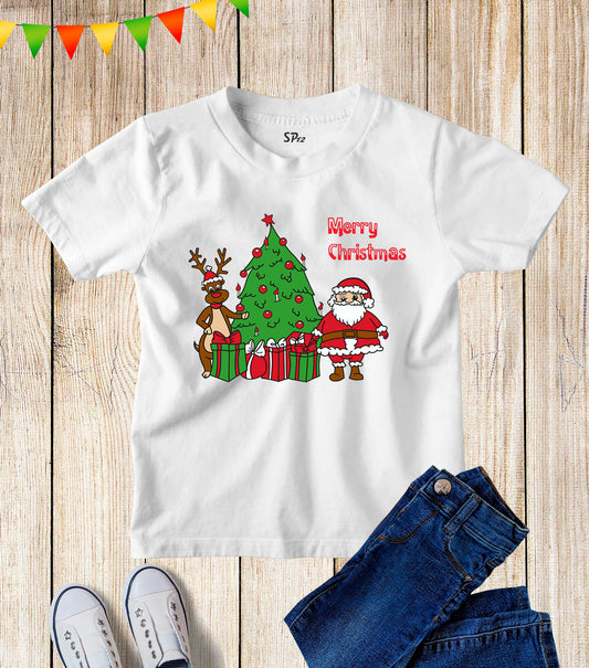 Santa Claus Christmas Kids T Shirt