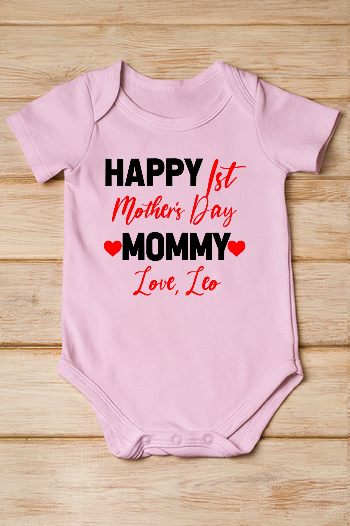 Happy 1st Mothers Day Baby Bodysuit