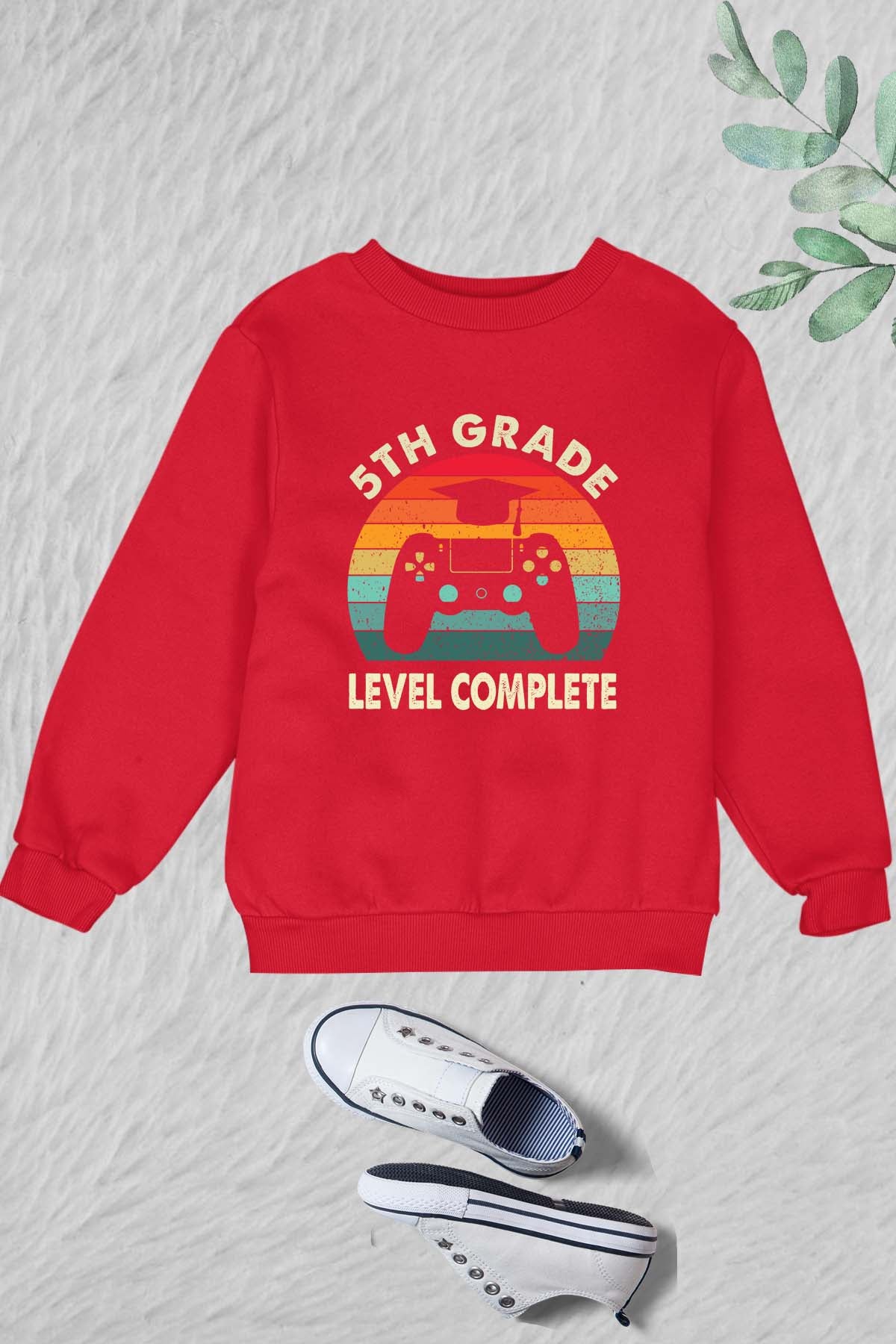 5th Grade Level Complete Funny Kids Sweatshirt