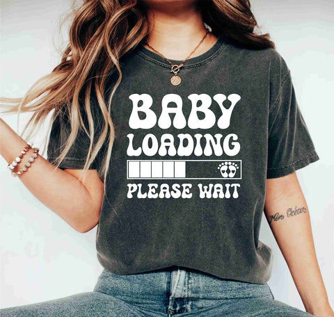 Baby Loading Please Wait Labrador Dog Lover Baby Announcement Shirts