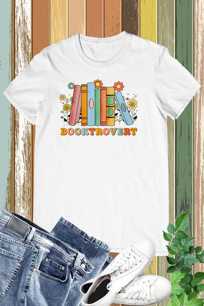 Booktrovert Book Lover T Shirt