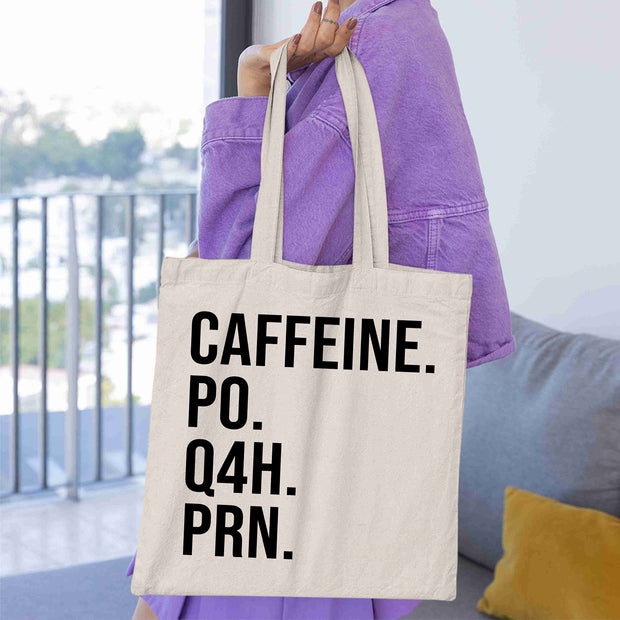Caffeine PO Q4H PRN Funny Nurse Coffee Healthcare Workers Shirts Gift
