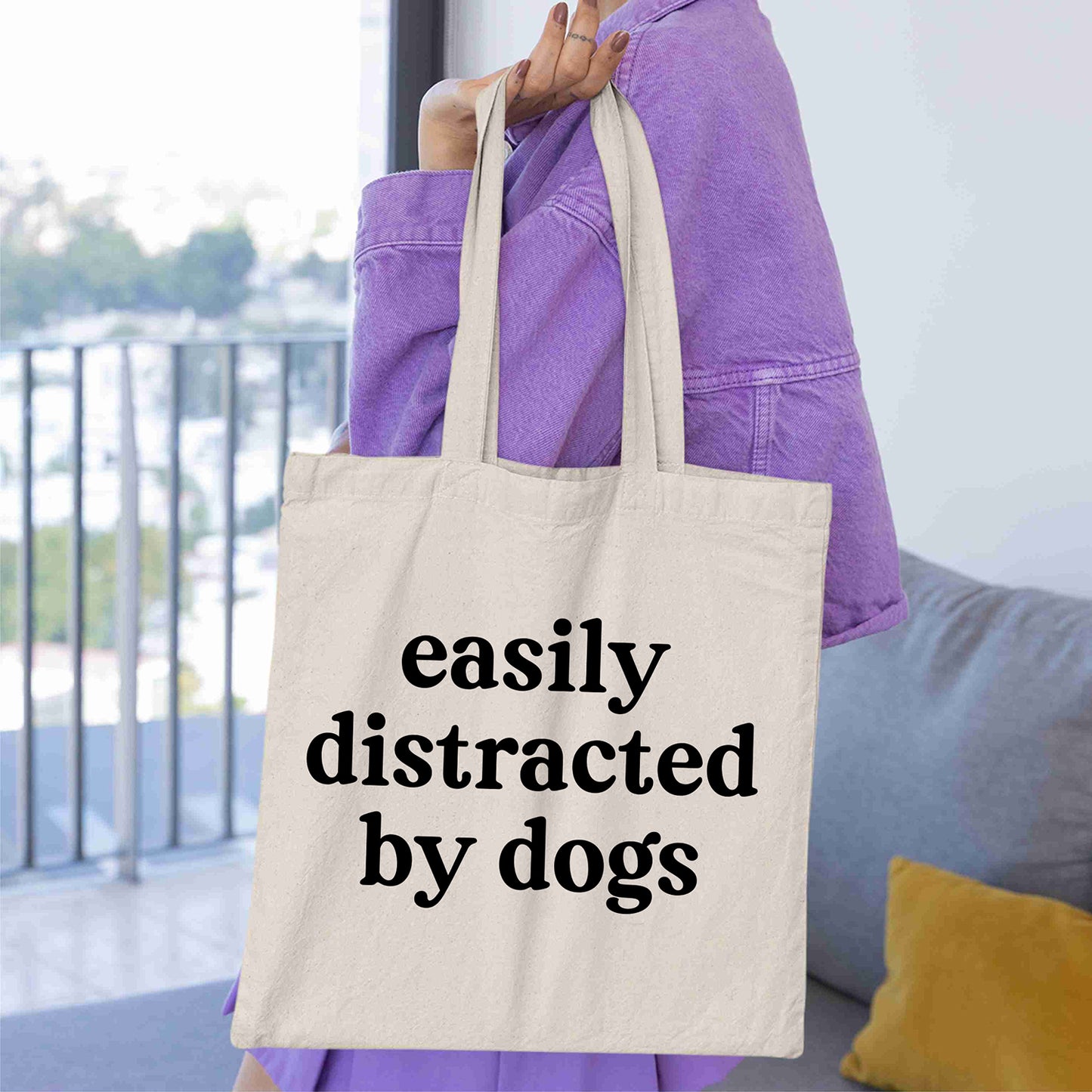 Easily Distracted By Dogs Funny Dog Lover Cute Puppy Shirt For Women