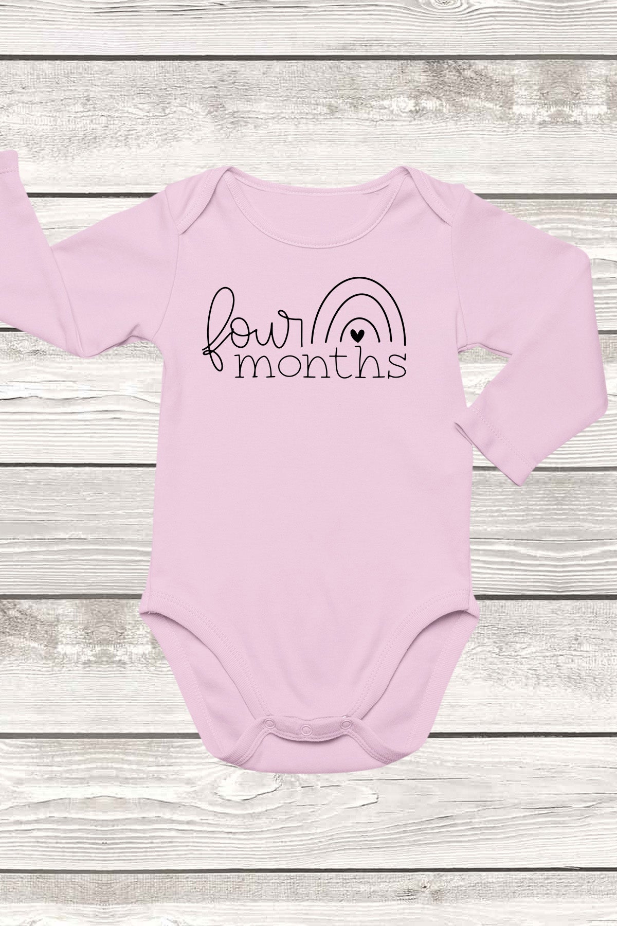 Four Months Rainbow Baby Bodysuit