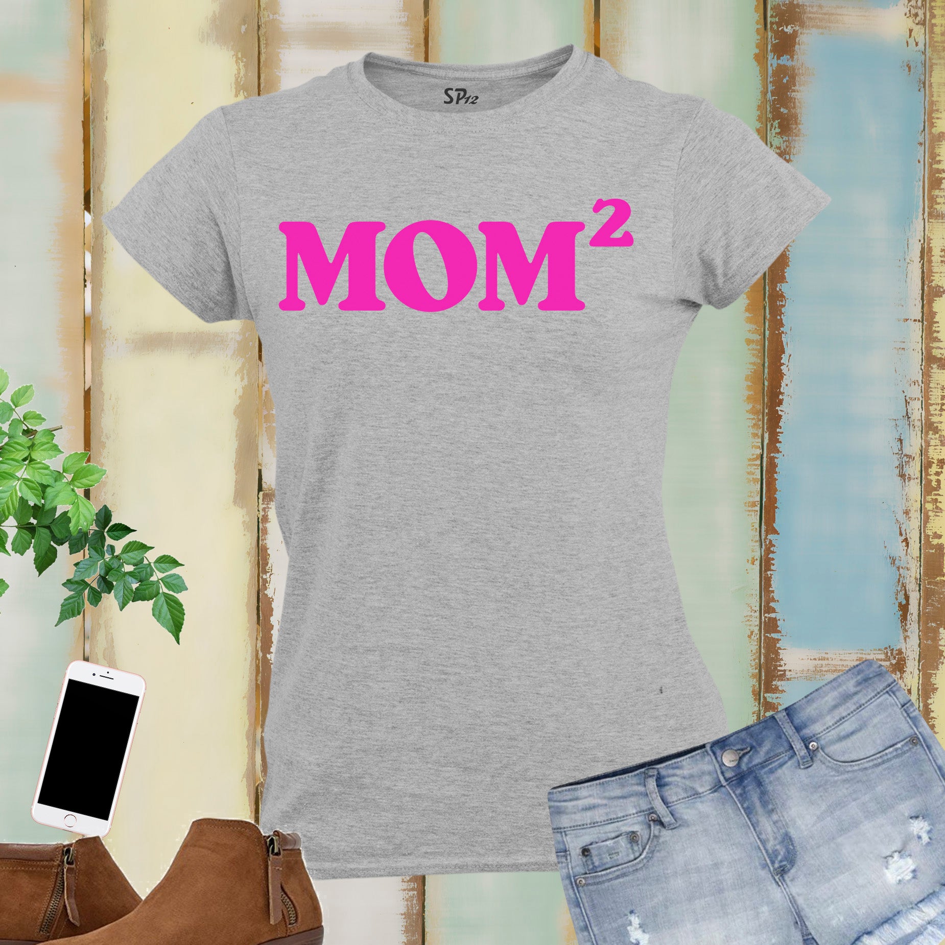 Mom Family T Shirt Mom Square Maths Equation Twin