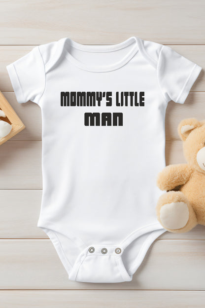 Mommy's Little Man Baby Bodysuit Onesie