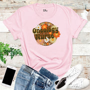 Oncology Nurse Cancer Awareness Custom Floral Nursing Life T-Shirts