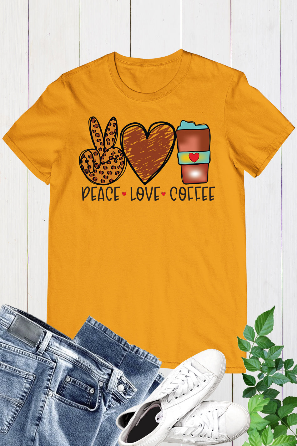 Peace Love Coffee Lover Shirt