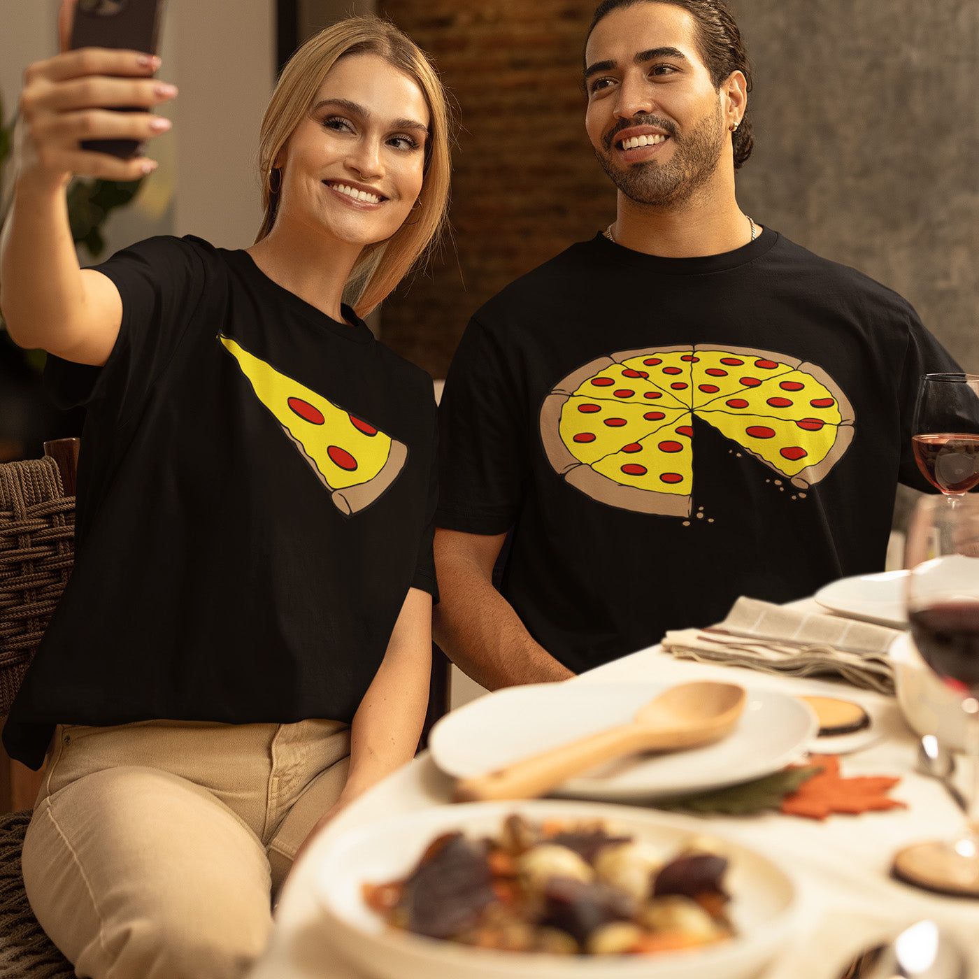 Couple Matching Outfit for Pizza Date