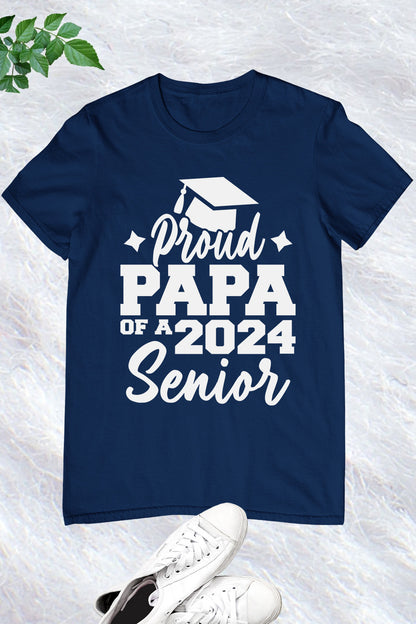 Proud Papa of a 2024 Senior Funny Graduation T-Shirt