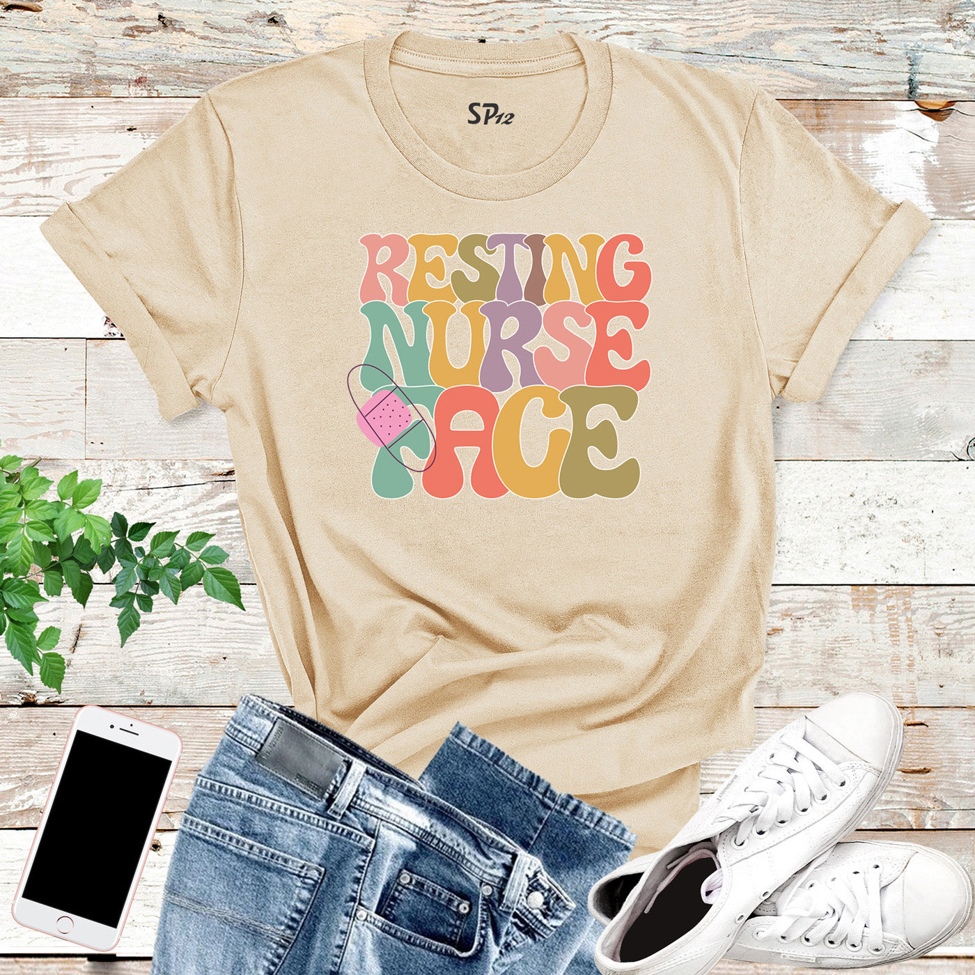 Resting Nurse Face Nursing School Custom Nurse Life Quote T-Shirt Gift