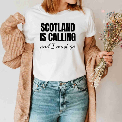 Scotland Is Calling And I Must Go Scottish Glasgow Travel Lover Shirt
