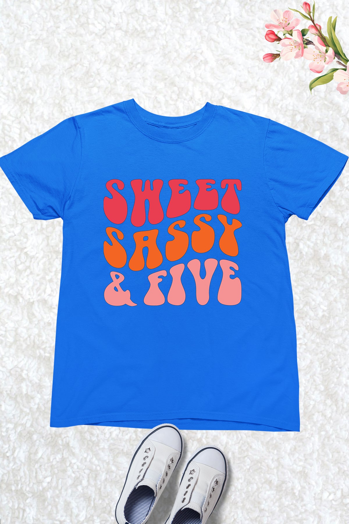Sweet Sassy and Five Girls Birthday T shirt
