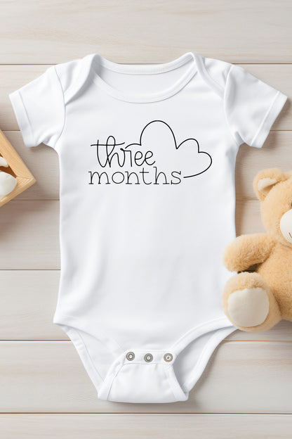 Three Months Baby Bodysuit