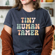 Tiny Human Tamer Back To School Preschool Teacher Kindergarten Shirts