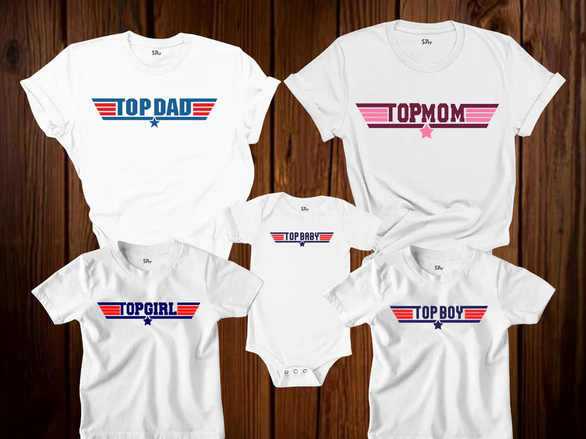 Top Gun Family Matching T Shirt