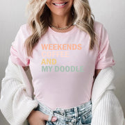 Weekends Coffee And My Doodle Dog Lover Funny Doodle Owner Shirts Gift