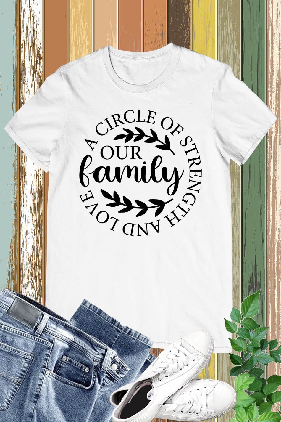 A Circle of Strength and Love Our Family Shirts