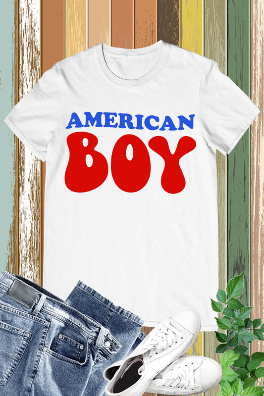 American Boy Fourth Of July T-Shirt