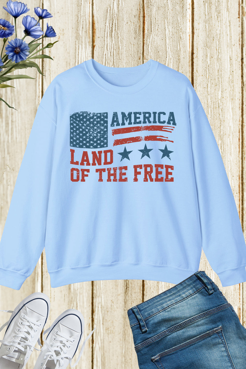 Land Of The Free America Sweatshirts