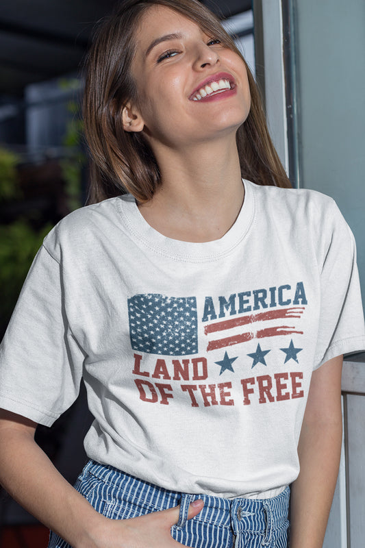 Land Of The Free America T Shirts