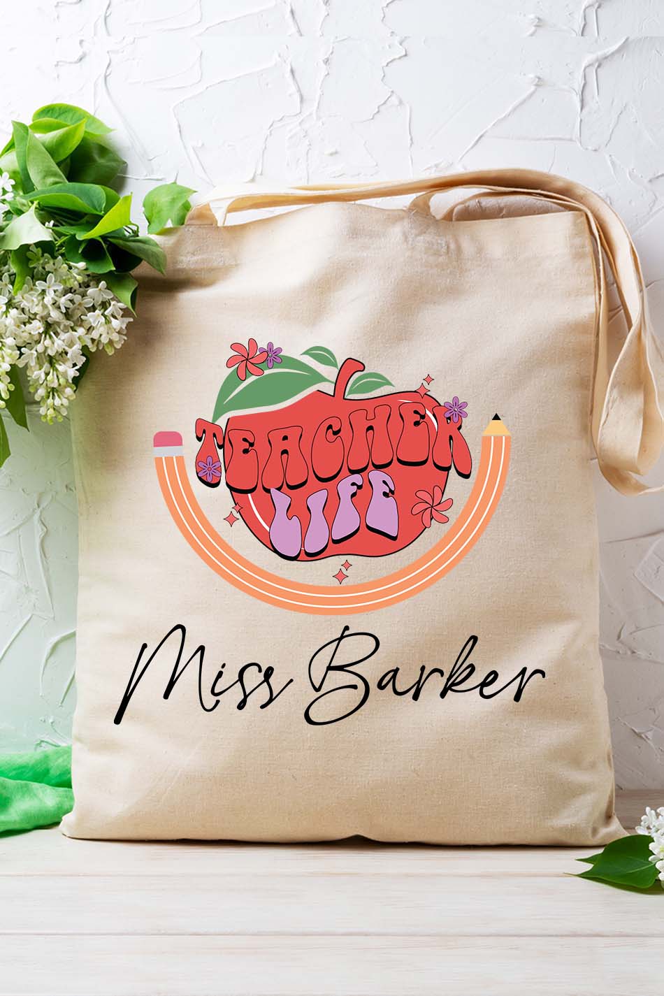 Personalized Teacher Life Tote Bag