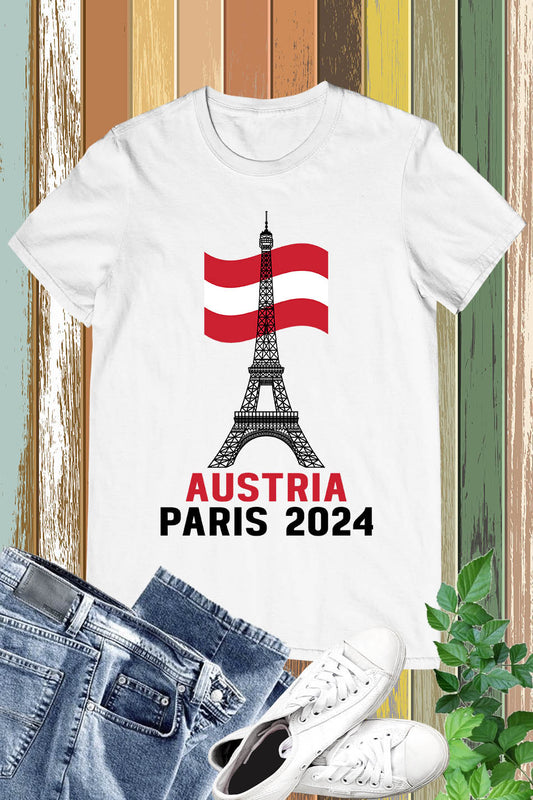 Austria Olympics Supporter Paris 2024 T Shirt