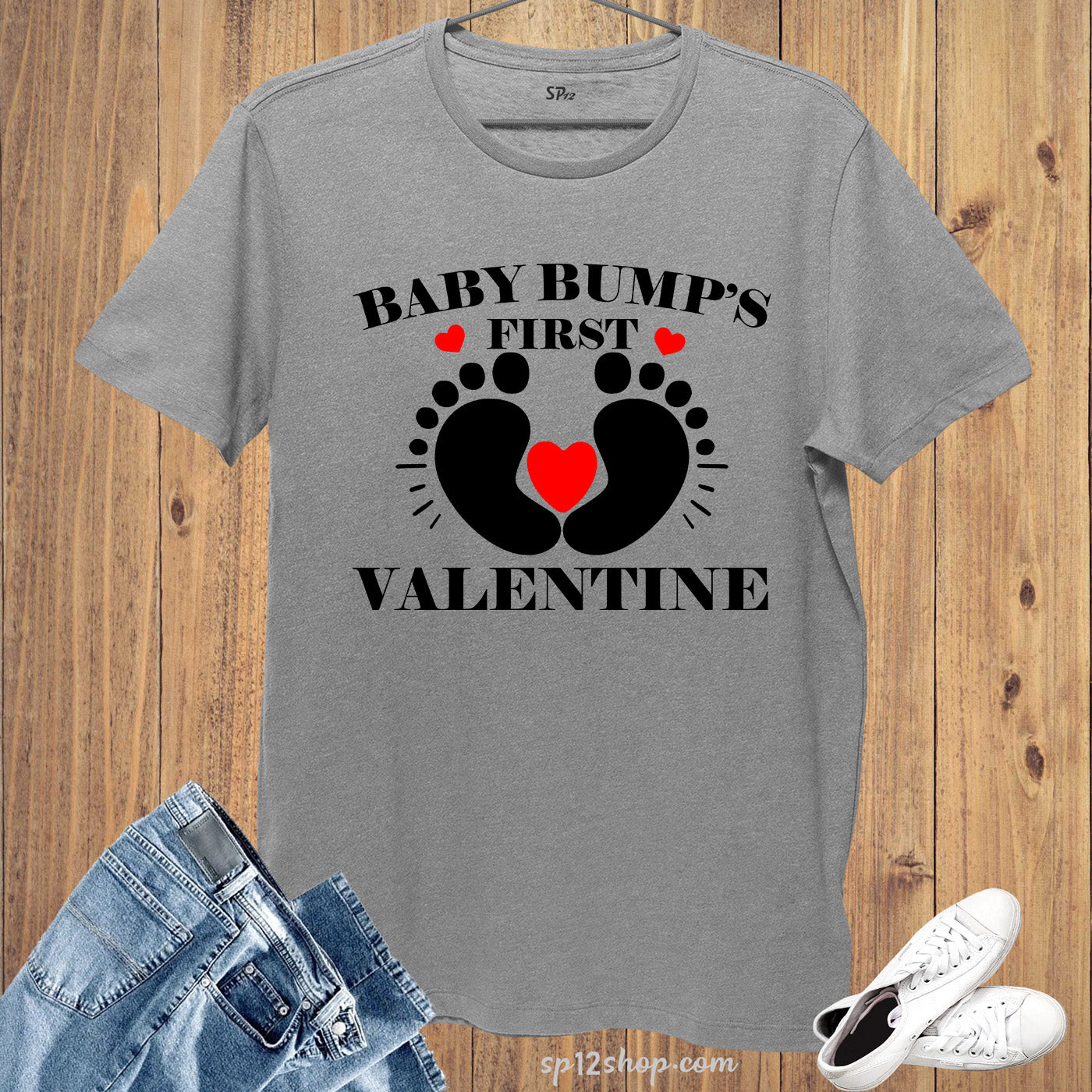 Baby Bumps First Valentine Maternity T Shirt