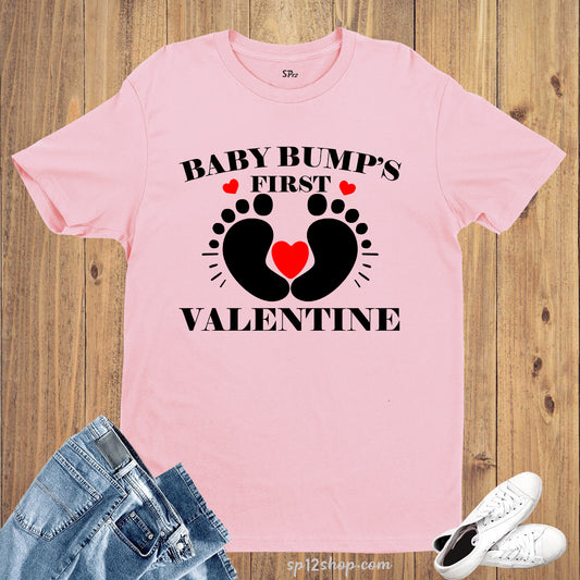 Baby Bumps First Valentine Maternity T Shirt