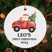 Baby's First Christmas Keepsake - Personalized First Christmas Truck Ornament