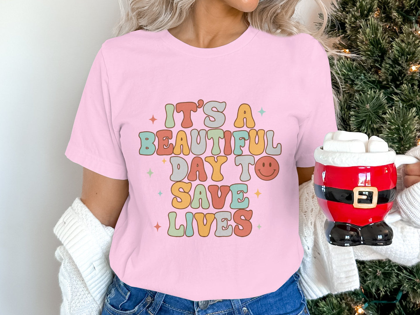 Beautiful Day To Save Lives Nurse T-Shirt
