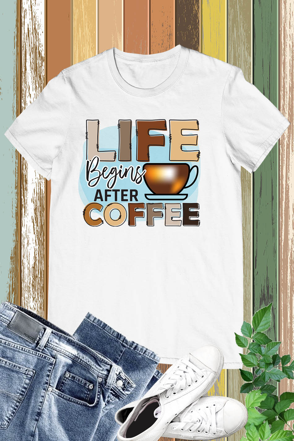 Life Begins After Coffee Funny T Shirt