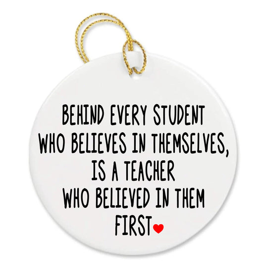 Personalized Awesome Teacher Appreciation Custom Thank You Ornament