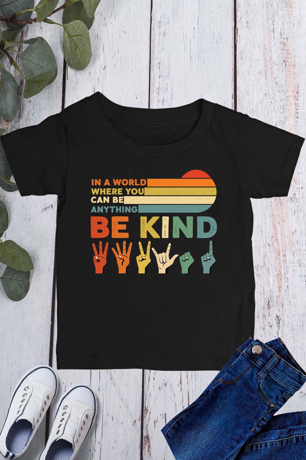 Be Kind Retro Kids T Shirt