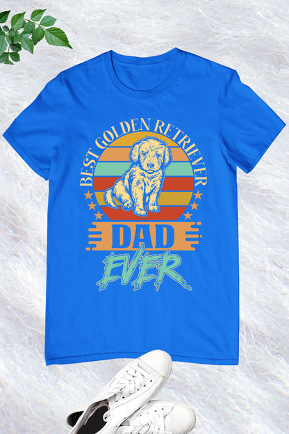Golden Retriever Best Dad Ever Dog Shirt