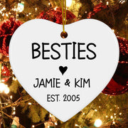 Best Friends Christmas Ornament - Besties Keepsake