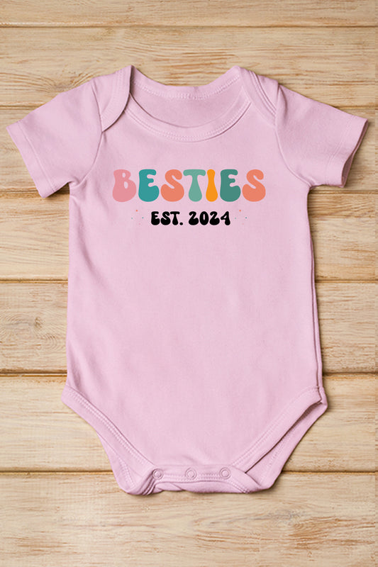 Besties Est Year Custom Baby Bodysuit