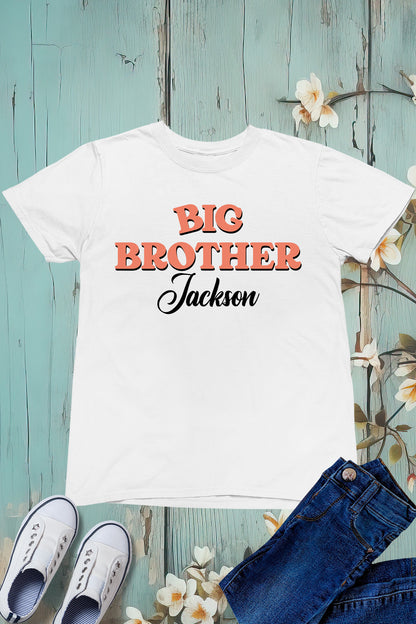 Personalized Big Brother T Shirt With Name