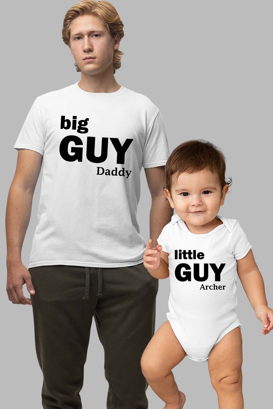 Personalized Big And Little Guy T Shirt