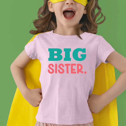 Big Sister T Shirt Pregnancy Announcement Kids Gift