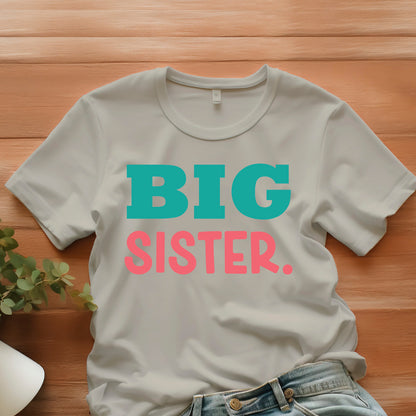 Big Sister T Shirt Pregnancy Announcement Kids Gift