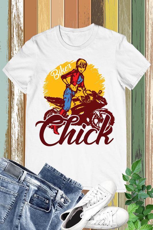 Anime Biker Chick Shirt