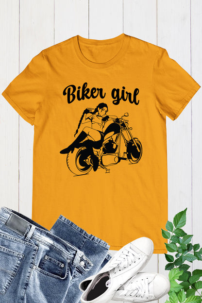 Biker Girl Bike Woman Shirt