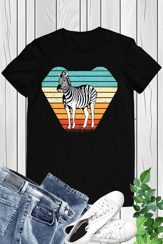 Vintage Retro Zebra T-Shirt